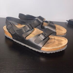 Birkenstock Milano Birko-Flor Black Sandals